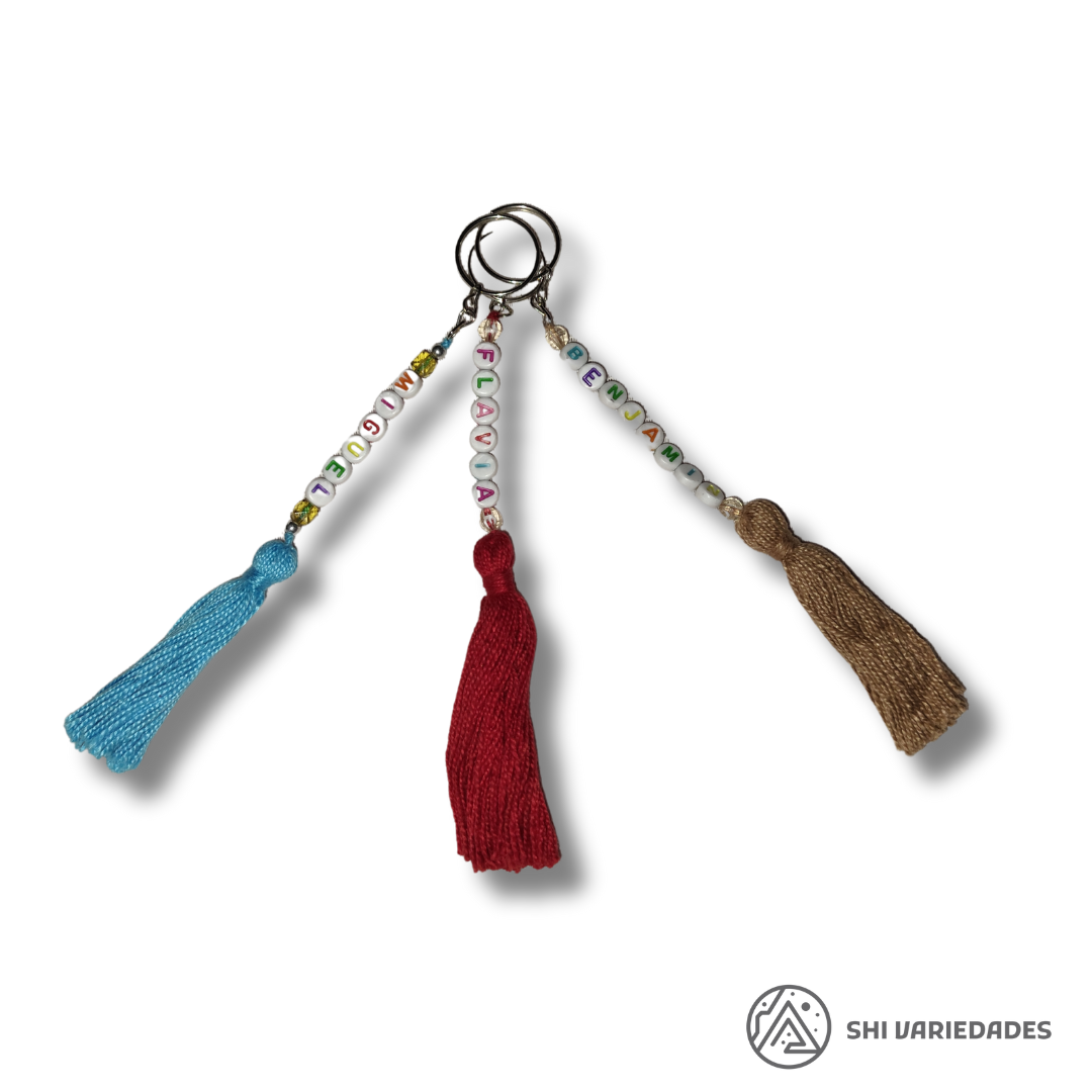 Chaveiros de nome personalizado